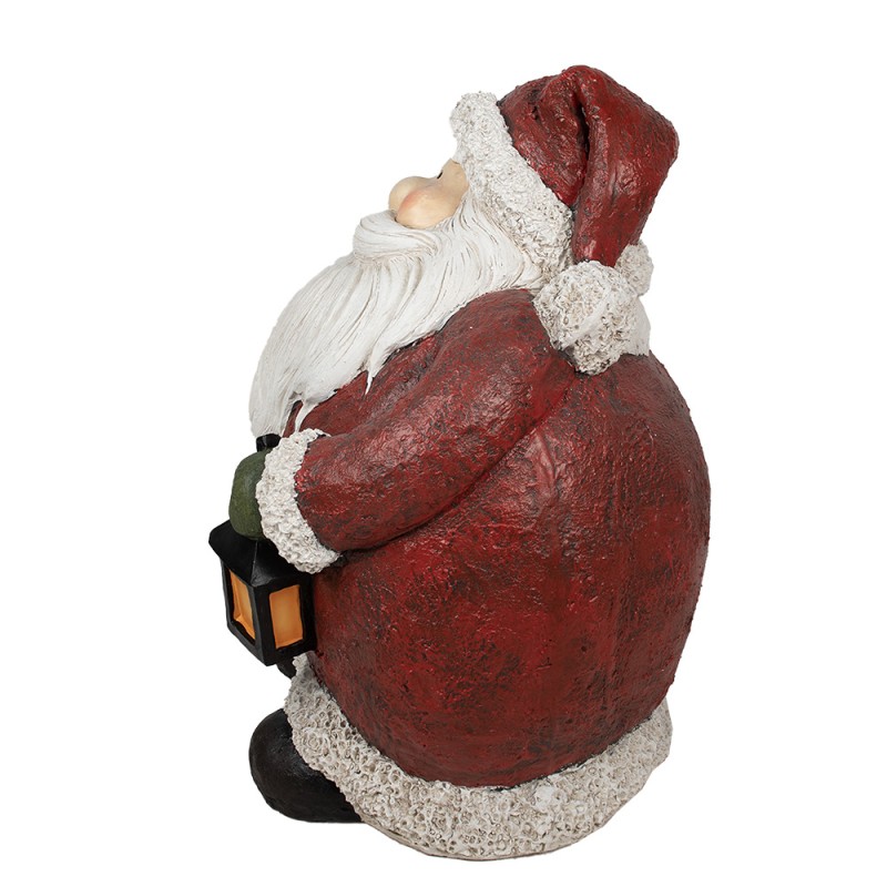 Clayre & Eef Figur Weihnachtsmann 70x60x83 cm Rot Polyresin