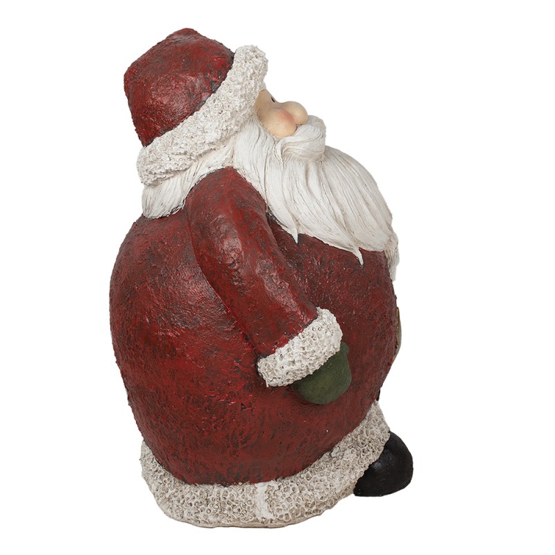 Clayre & Eef Figurine Père Noël 70x60x83 cm Rouge Polyrésine