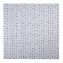 Clayre & Eef Tovaglia 100x100 cm Bianco Blu  Cotone Quadrato Rose