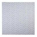 Clayre & Eef Nappe 100x100 cm Blanc Bleu Coton Carré Roses