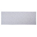 Clayre & Eef Table Runner 50x140 cm White Blue Cotton Rectangle Roses