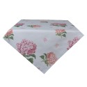 Clayre & Eef Tablecloth 100x100 cm Blue Pink Cotton Square Hydrangea