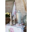 Clayre & Eef Housse de coussin 40x40 cm Bleu Rose Coton Hortensia