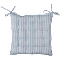 Clayre & Eef Chair Cushion Foam 40x40x4 cm Blue Pink Cotton Hydrangea