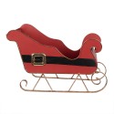Clayre & Eef Decoration Sled 45x21x28 cm Red Metal