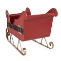 Clayre & Eef Decoration Sled 45x21x28 cm Red Metal