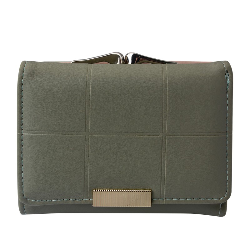 Juleeze Wallet 10x8 cm Green Artificial Leather Rectangle