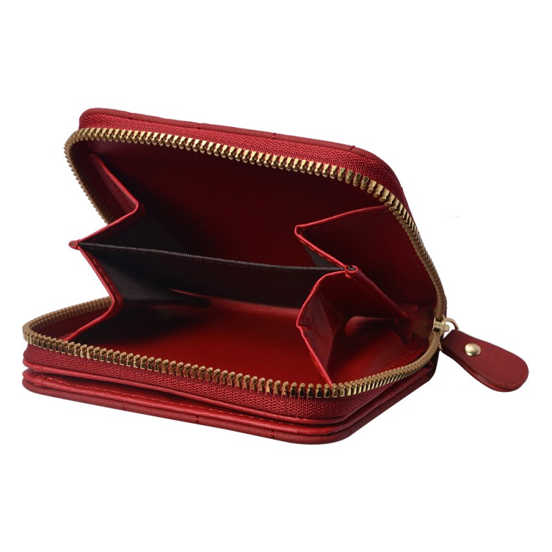 Juleeze Portefeuille 11x10 cm Rouge Cuir artificiel Rectangle