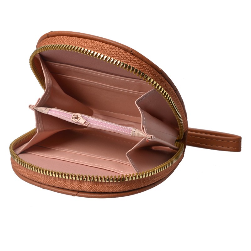 Juleeze Wallet 11x10 cm Brown Artificial Leather Semicircle