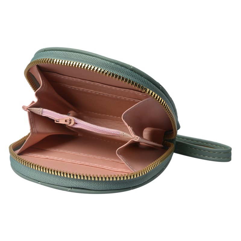 Juleeze Wallet 11x10 cm Green Artificial Leather Semicircle