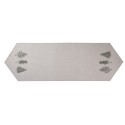 Clayre & Eef Chemin de table 50x160 cm Beige Vert Coton Rectangle Sapins