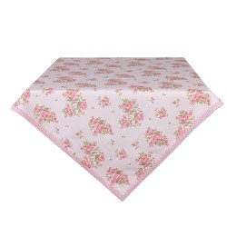 Clayre & Eef Tovaglia 100x100 cm Rosa Cotone Quadrato Rose