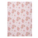 Clayre & Eef Asciugamani da cucina 50x70 cm Rosa Cotone Rettangolo Rose