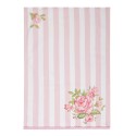 Clayre & Eef Tea Towel  50x70 cm Pink Cotton Roses