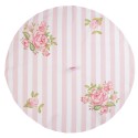 Clayre & Eef Torchon Ø 80 cm Rose Coton Rond Roses