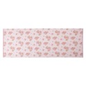 Clayre & Eef Tovaglia da tavolo 50x140 cm Rosa Cotone Rettangolo Rose