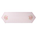 Clayre & Eef Chemin de table 50x160 cm Rose Coton Rectangle Roses