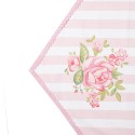 Clayre & Eef Chemin de table 50x160 cm Rose Coton Rectangle Roses