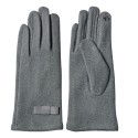 Juleeze Handschoenen Winter  8x24 cm Grijs Katoen Polyester