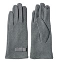 Juleeze Winterhandschuhe 8x24 cm Grau Baumwolle Polyester