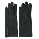 Juleeze Handschoenen Winter  8x24 cm Grijs Katoen Polyester