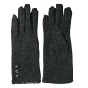 Juleeze Winterhandschuhe 8x24 cm Grau Baumwolle Polyester