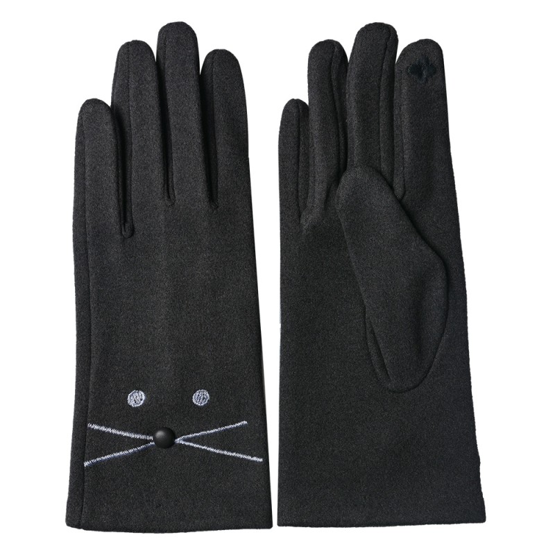 Juleeze Winter Gloves 8x24 cm Grey Cotton Polyester