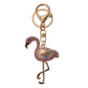 Juleeze Keychain Flamingo Pink Metal