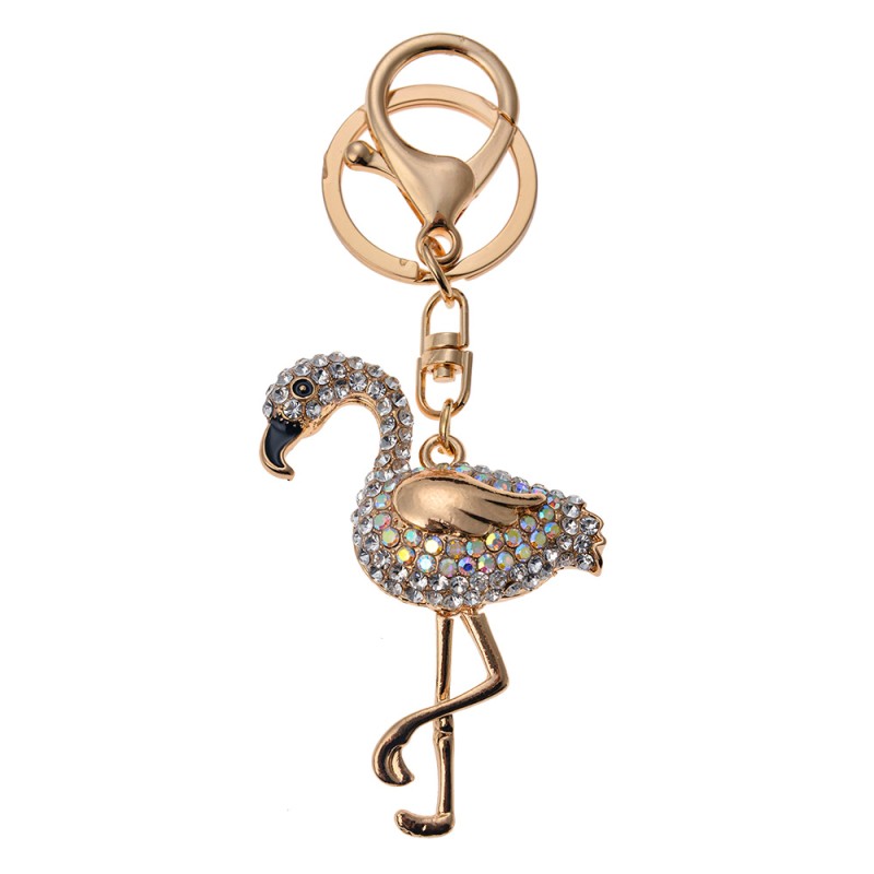 Juleeze Keychain Flamingo Gold colored Metal