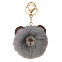 Juleeze Keychain Pom-pom Grey Plush Bear