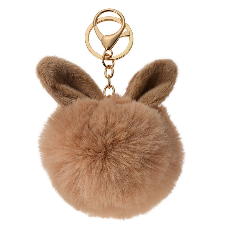 Juleeze Keychain Pom-pom Brown Plush