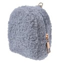 Juleeze Portachiavi piccola pochette Grigio Peluche