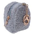 Juleeze Keychain small pouch Grey Plush