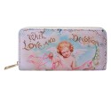 Juleeze Wallet 10x19 cm Beige Synthetic Rectangle Angel