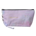 Juleeze Trousse de toilette pour femmes 23x13 cm Rose Synthétique Rectangle Licorne