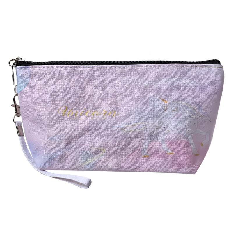 Juleeze Damenkulturtasche 23x13 cm Rosa Synthetisch Rechteck Einhorn