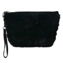 Juleeze Pochette da donna Cuore 23x13 cm Nero Sintetico Rettangolo