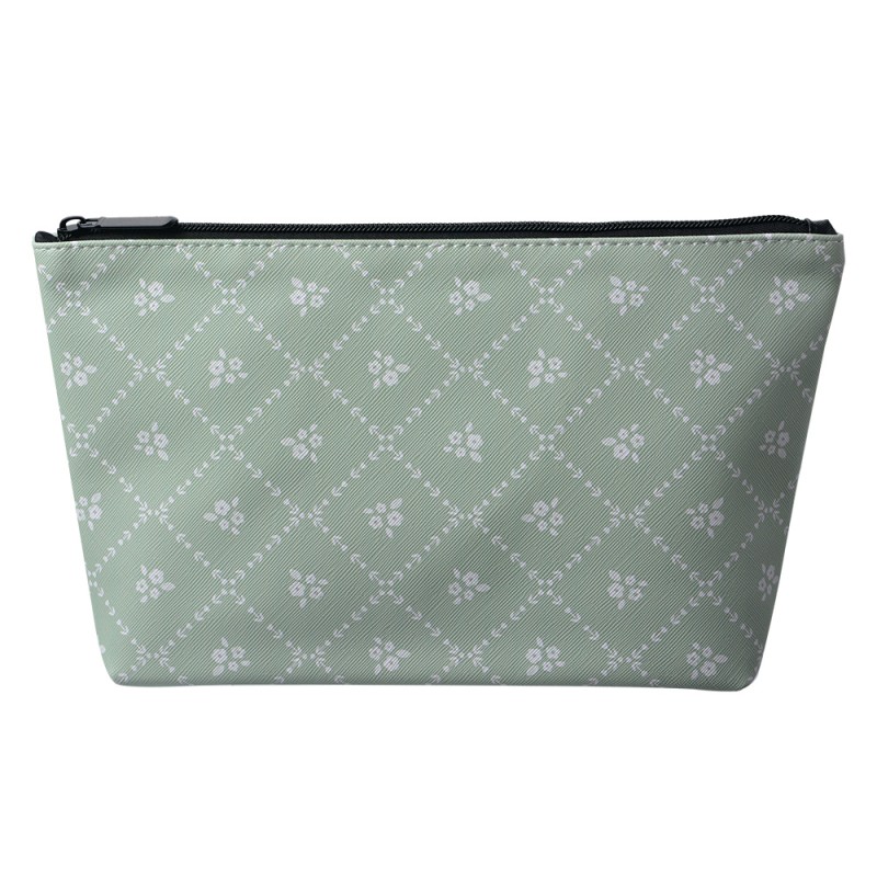 Juleeze Trousse de toilette pour femmes 26x6x16 cm Vert Synthétique Rectangle