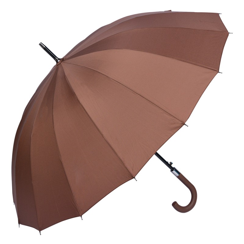 Juleeze Parapluie pour adultes 60 cm Marron Synthétique