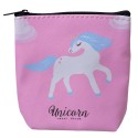 Juleeze Wallet 11x11 cm Pink Synthetic Square Unicorn