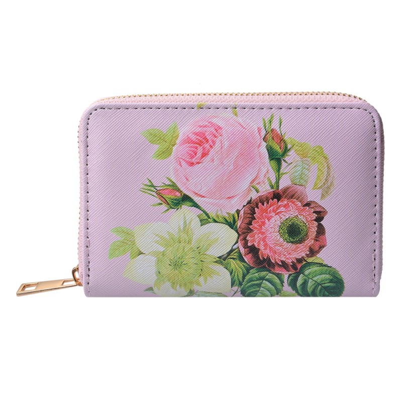 Juleeze Wallet 10x15 cm Pink Plastic Rectangle Flowers