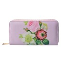 Juleeze Portafoglio 10x19 cm Rosa Plastica Rettangolo Fiori