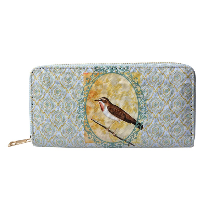 Juleeze Wallet 10x19 cm Green Plastic Rectangle Bird