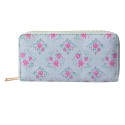 Juleeze Wallet 10x19 cm Green Pink Synthetic Rectangle Roses