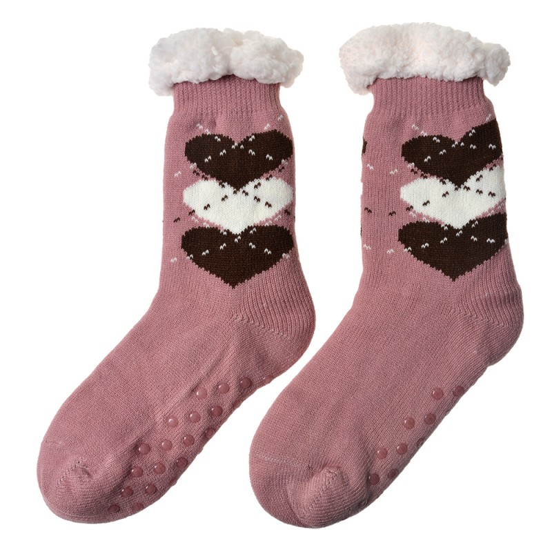 Juleeze Home Socks women one size Pink Synthetic Hearts