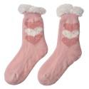 Juleeze Calzini da casa da donna one size Rosa Sintetico Cuoricini
