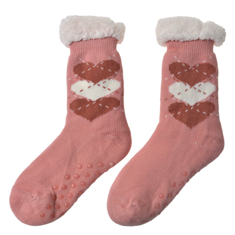 Juleeze Home Socks women one size Pink Synthetic Hearts