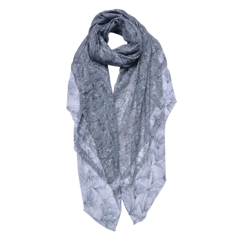 Juleeze Sciarpa donna stampata 85x180 cm Grigio