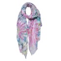 Juleeze Printed Scarf 70x180 cm Pink Flowers