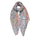 Juleeze Printed Scarf 70x180 cm Blue Orange